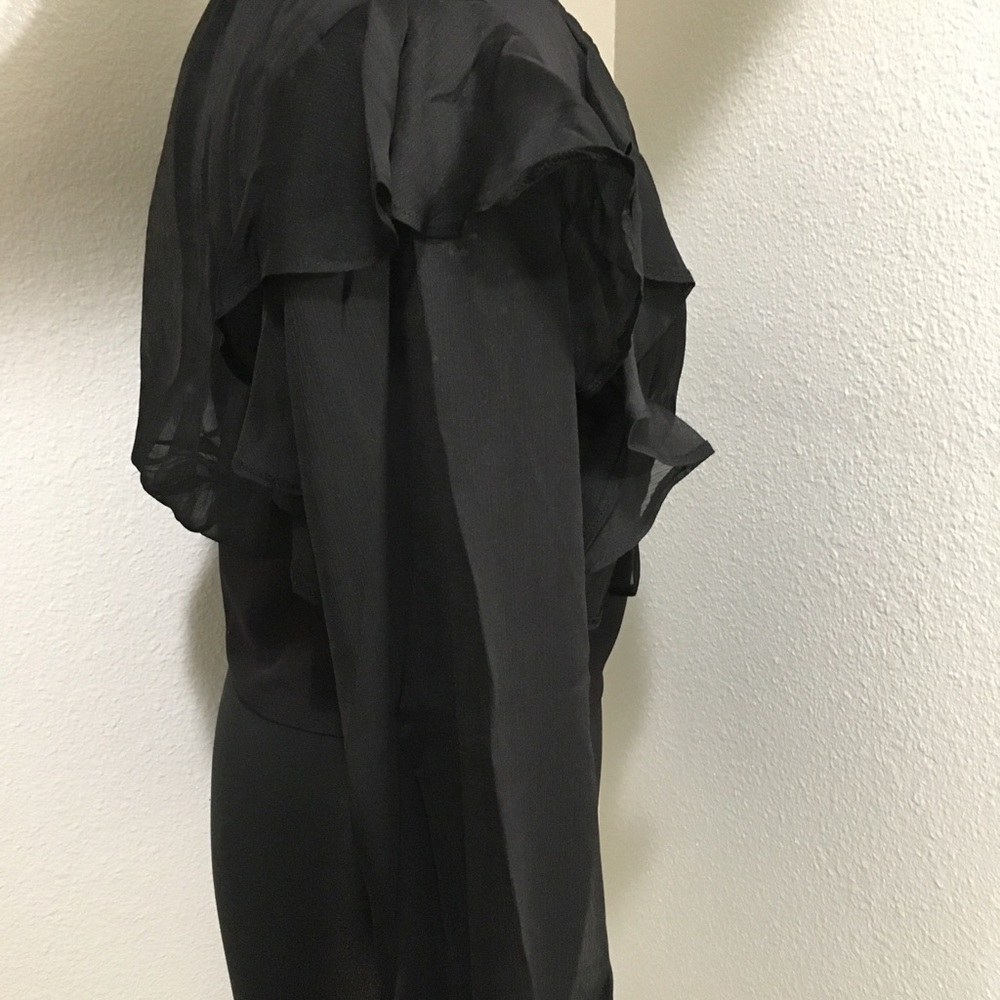 Black “Ruffle Ready” Blouse - Picture 4 of 5